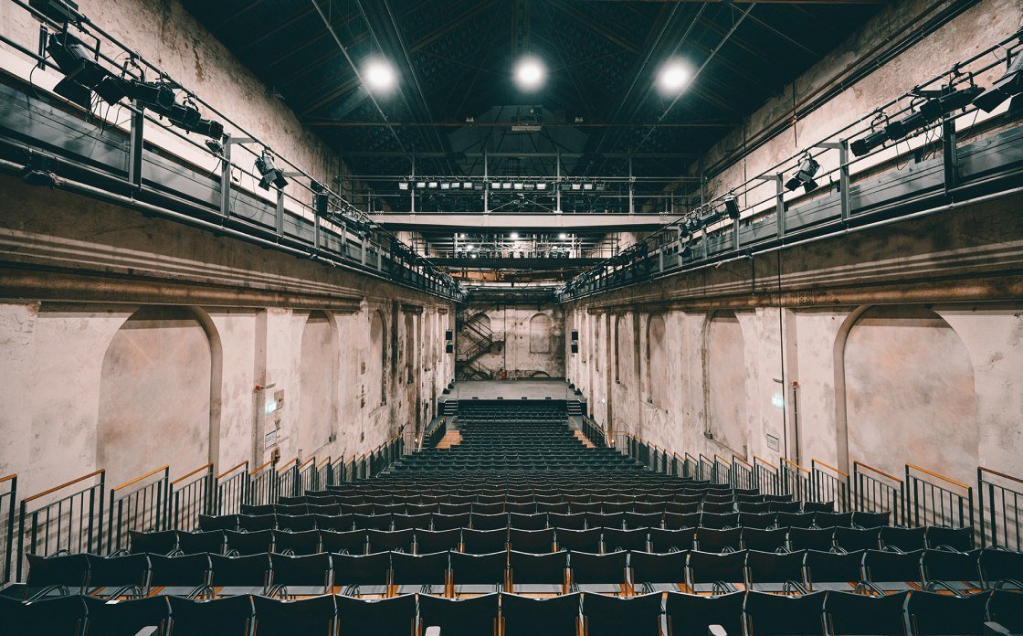 Früher Gebläsehalle heute ein Theatersaal für Konzerte im  Landschaftspark Duisburg-Nord, © Johannes Höhn