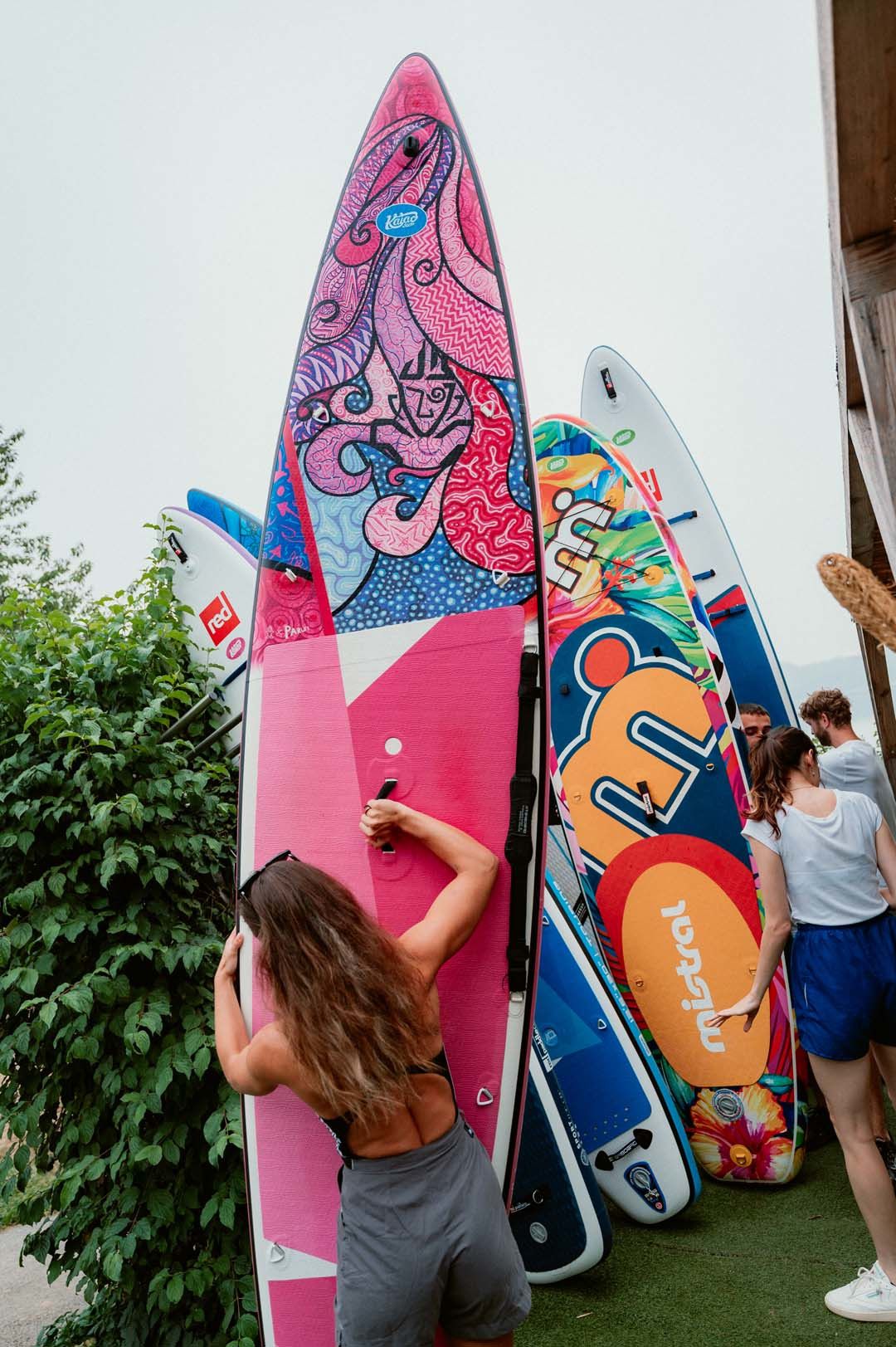 Johannes Höhn, Bevertalsperre Standuppaddleboards und Team Vorbereitung