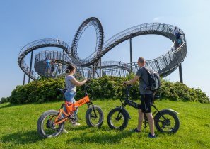 Mit dem Rad auf dem Magic Mountain, Tiger & Turtle, © Duisburg Tourismus, Nikolay Dimitrov