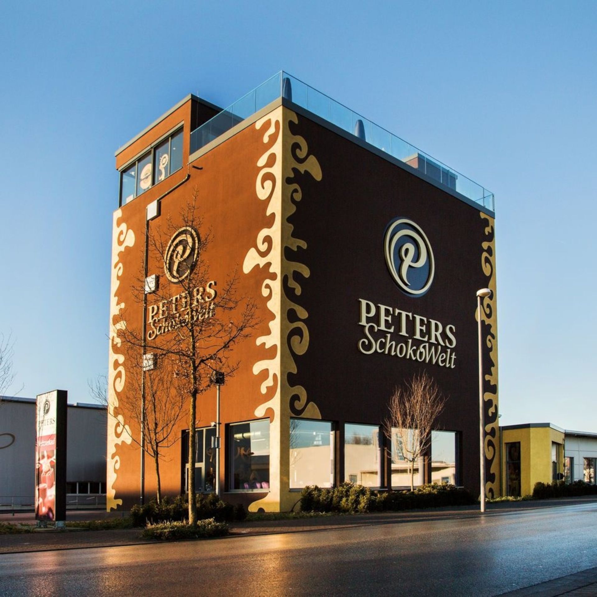 PETERS SchokoWelt umfasst fünf Stockwerke. Gäste können hier mehr über den Anbau und die Geschichte von Kakao und Schokolade erfahren