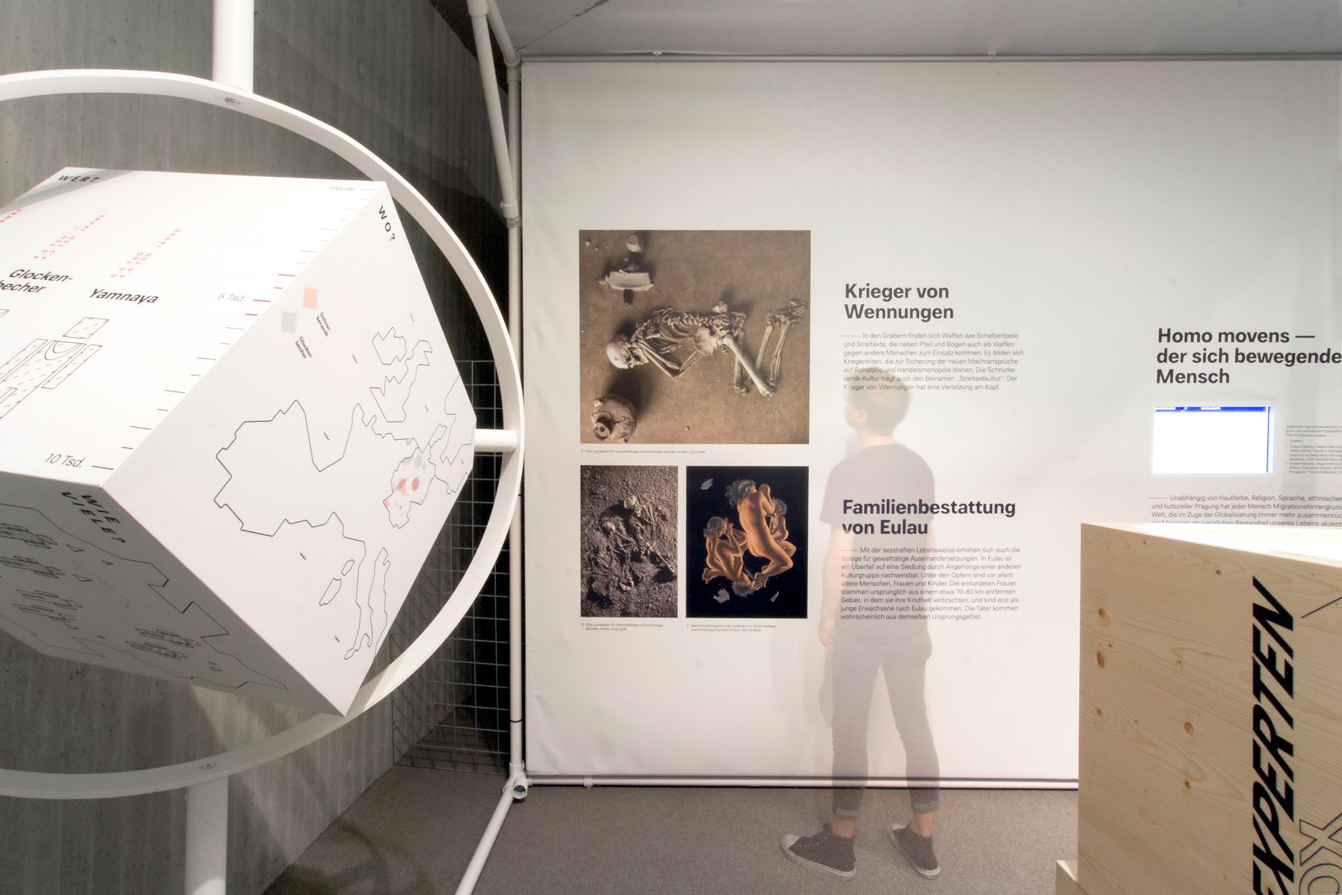 Die Ausstellung ermöglicht Gästen einen spannenden Zugang zu den Ursachen und Folgen globaler Wanderungsbewegungen