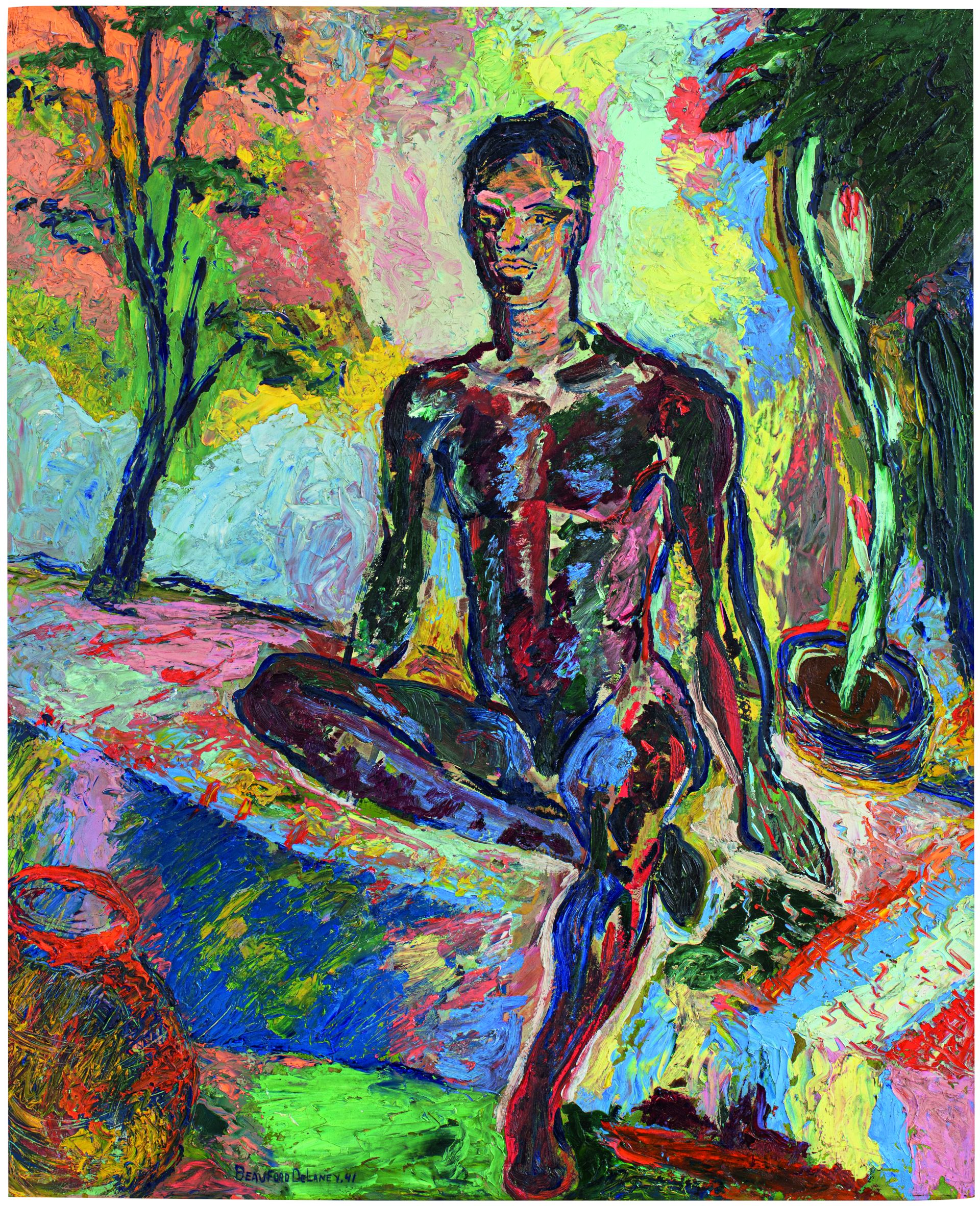 Beauford Delaney, Dark Rapture (James Baldwin), 1941, Öl auf Masonit