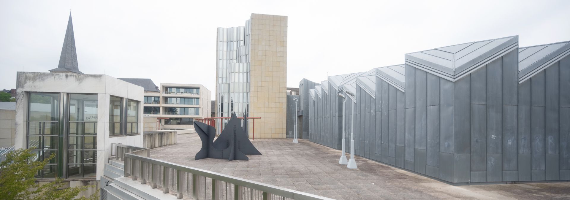 Blick auf das Museum Abteiberg, Mönchengladbach