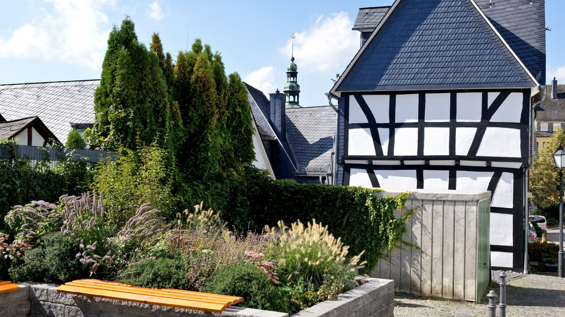 In der Altstadt von Siegen stehen wunderschöne Fachwerkhäuser, © Universitätsstadt Siegen