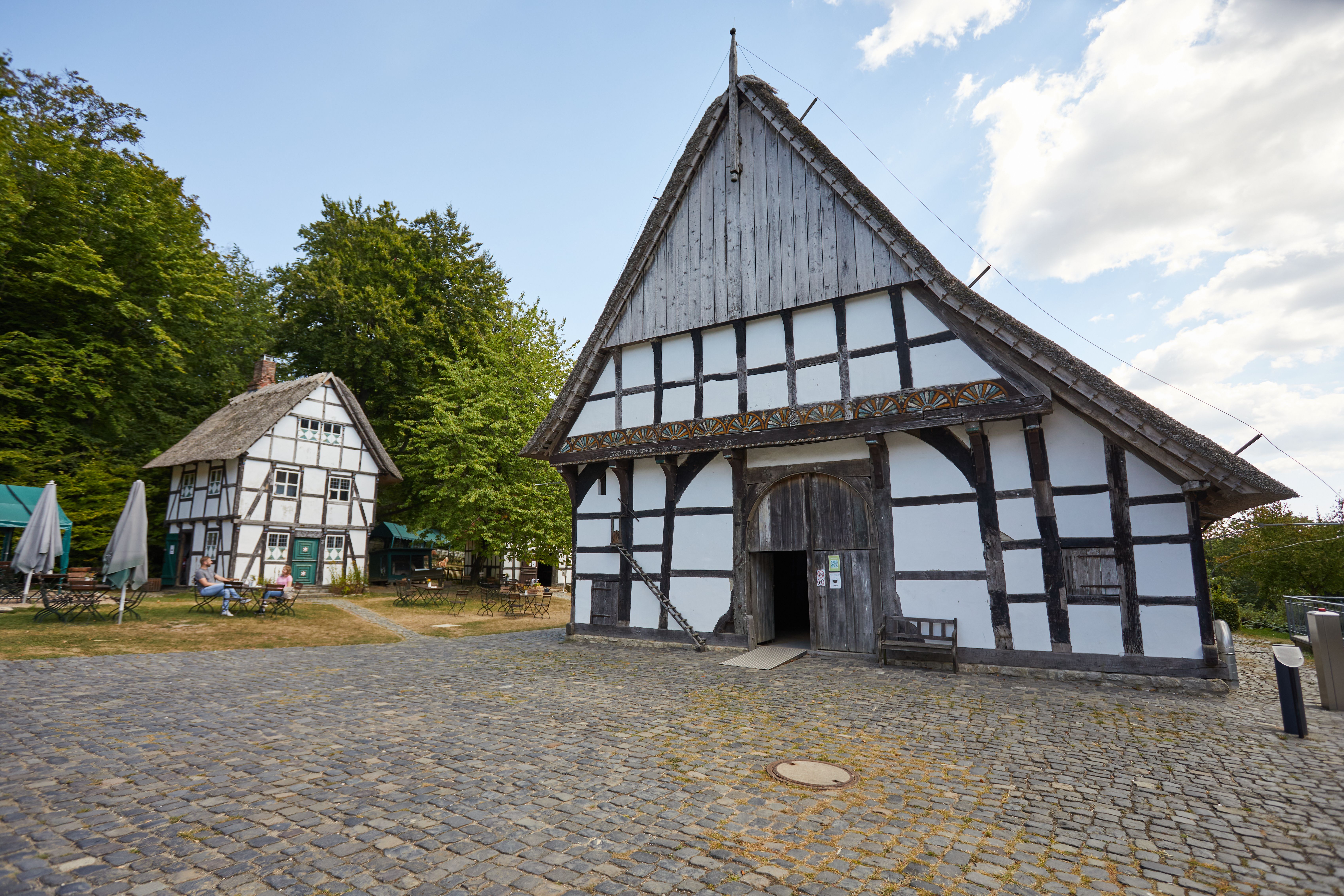 Fachwerkhäuser im Bauernhausmuseum in Bielefeld